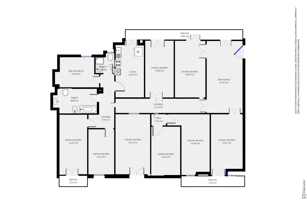 Planimetria Home suite Anselmo