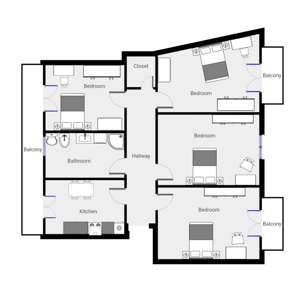 Planimetria Home suite Iole