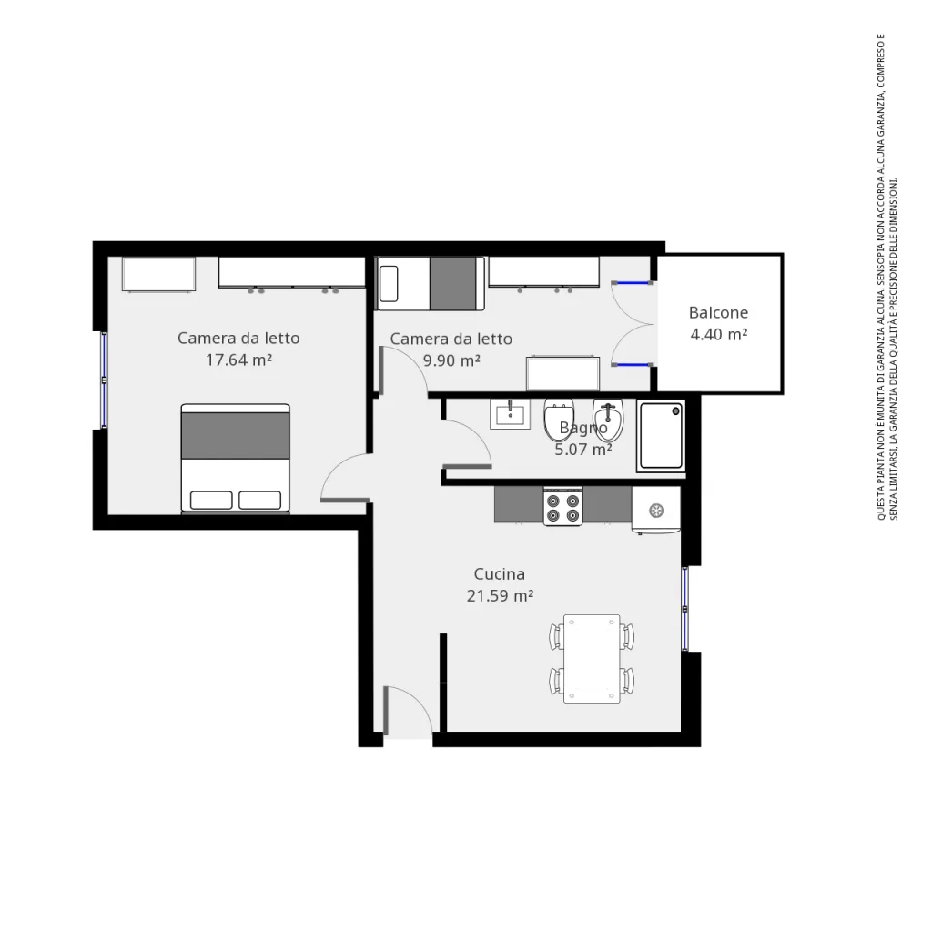 Planimetria Home suite Marino