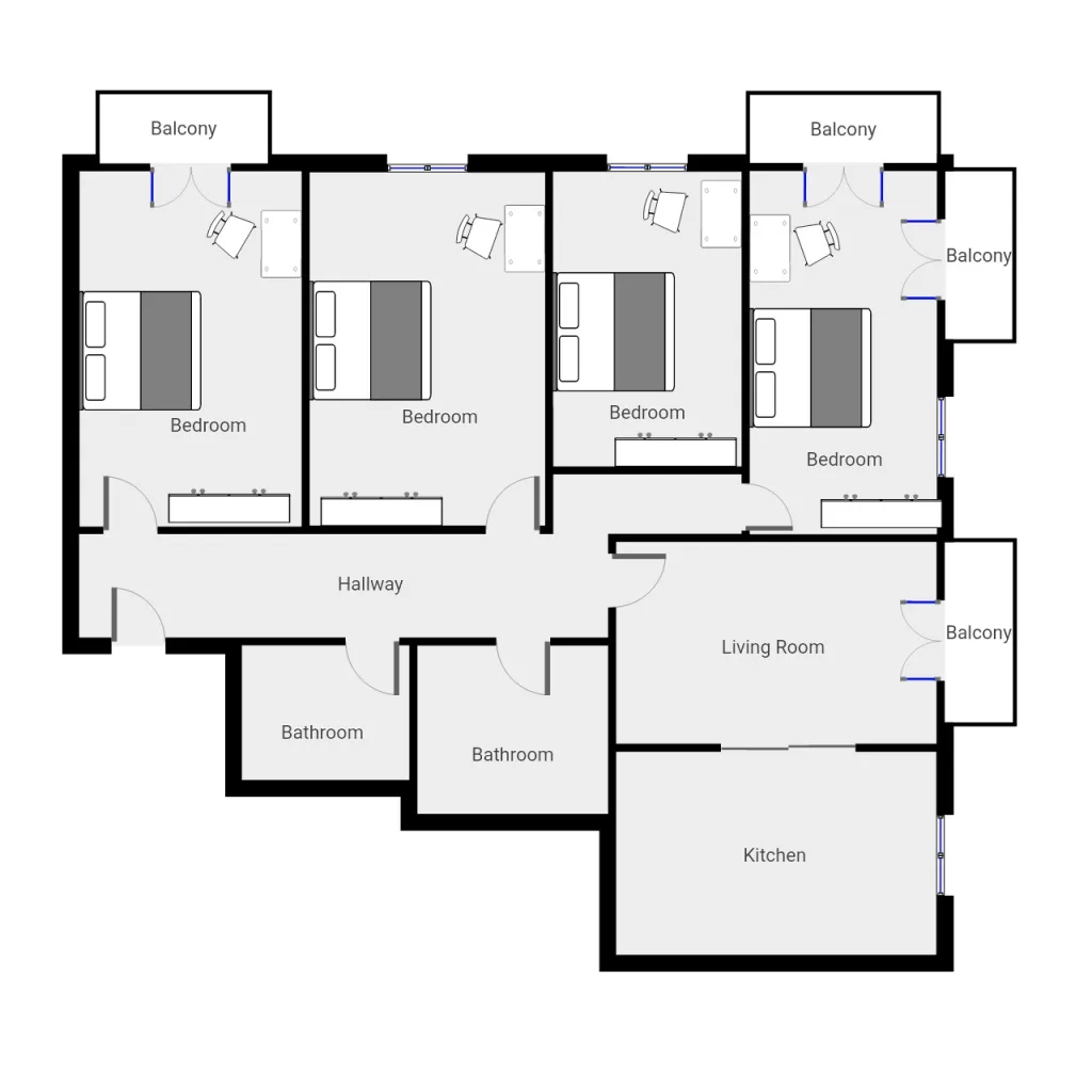 Planimetria Home suite Mino