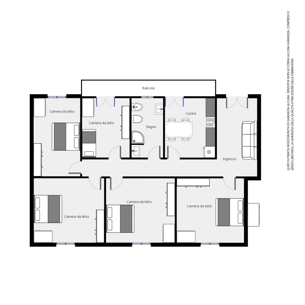 Planimetria Home suite Riviera