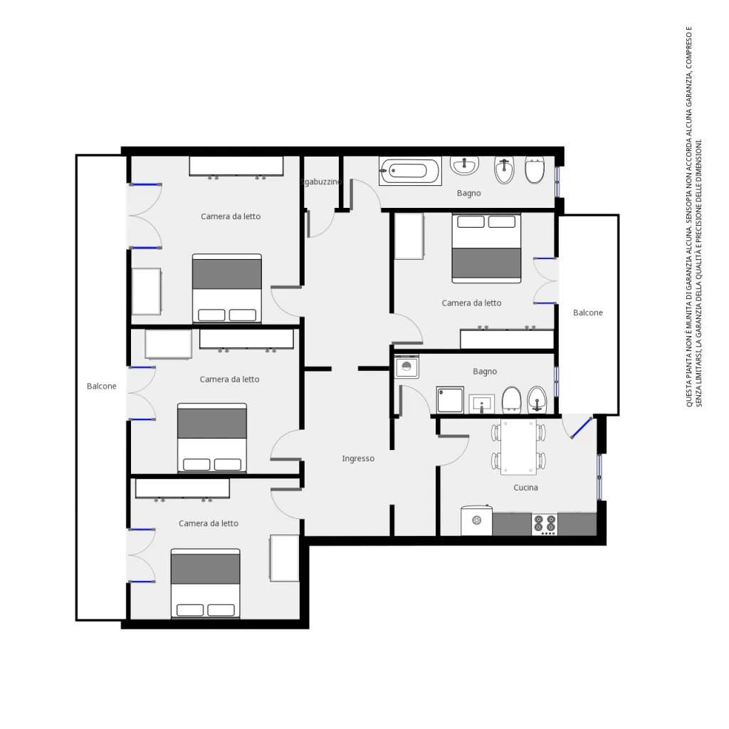 Planimetria Home suite Seba